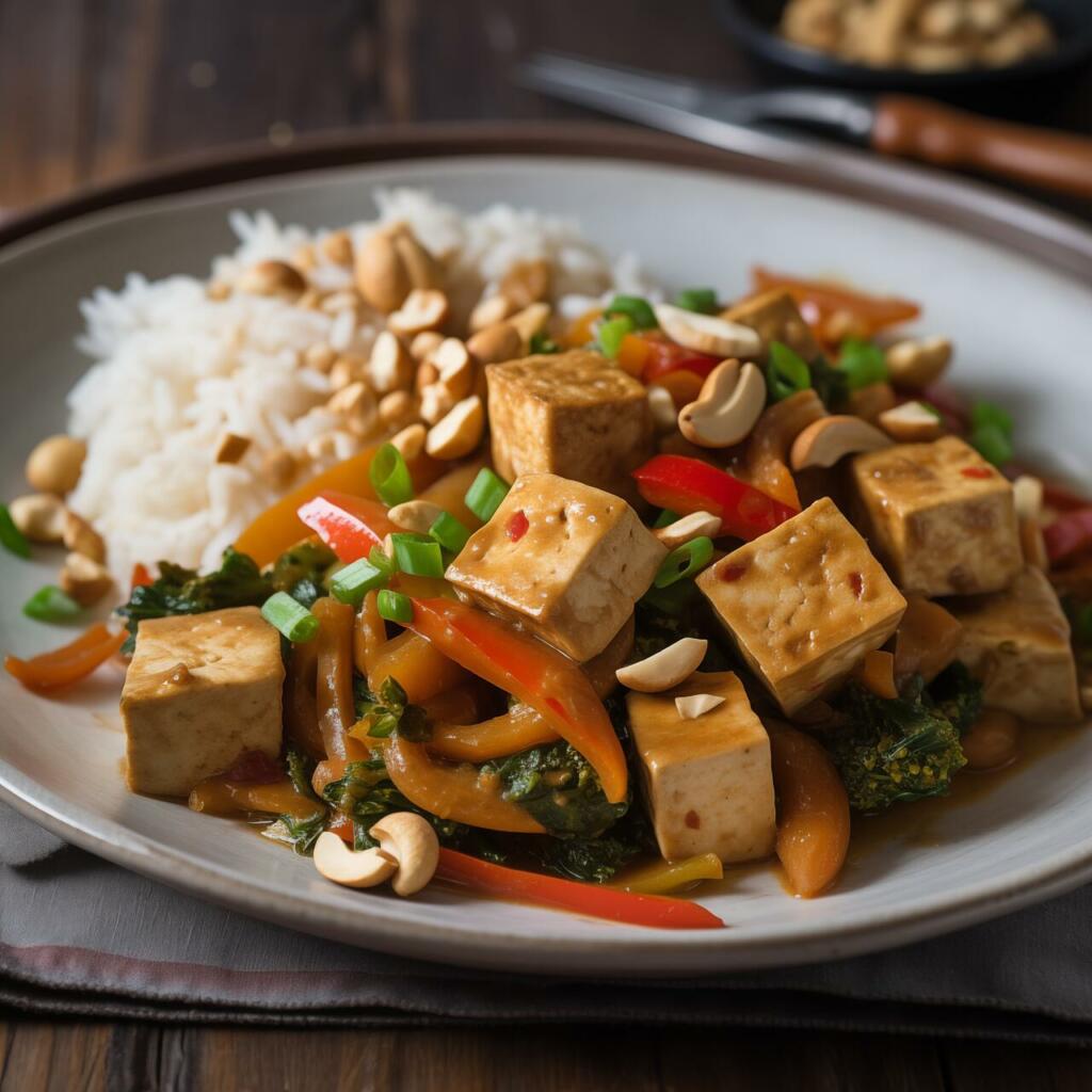 ai generated, tofu stir-fry, food