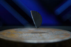 LK-99 room-temperature levitating superconductor. High quality photo