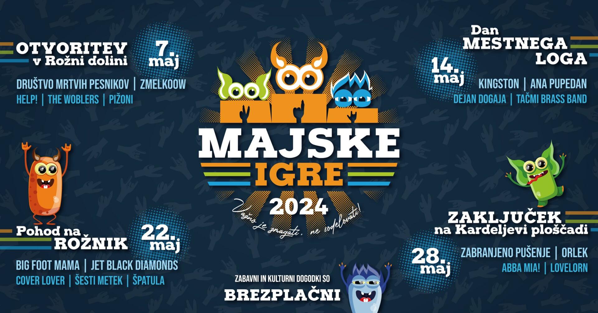 MAJSKE IGRE 2024 // Zaključek na Kardeljevi ploščadi