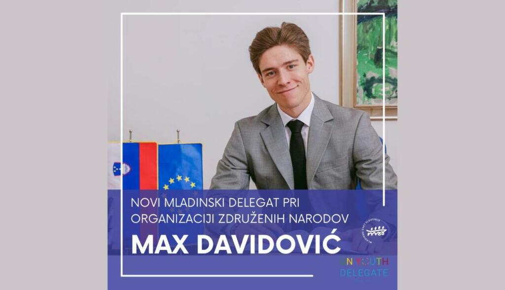 Max Davidović je novi mladinski delegat pri OZN