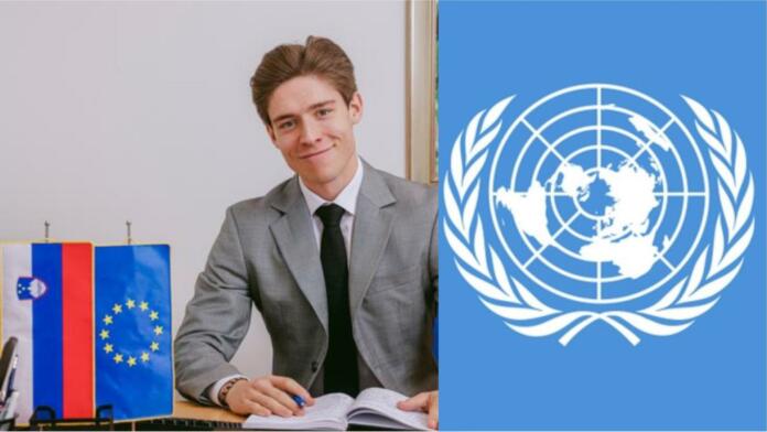 Max Davidović je novi mladinski delegat pri Organizaciji Združenih narodov