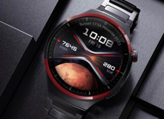 Presenečeni boste, kako je ta ura narejena pametna ura watch 4 pro space editon na črni podlagi