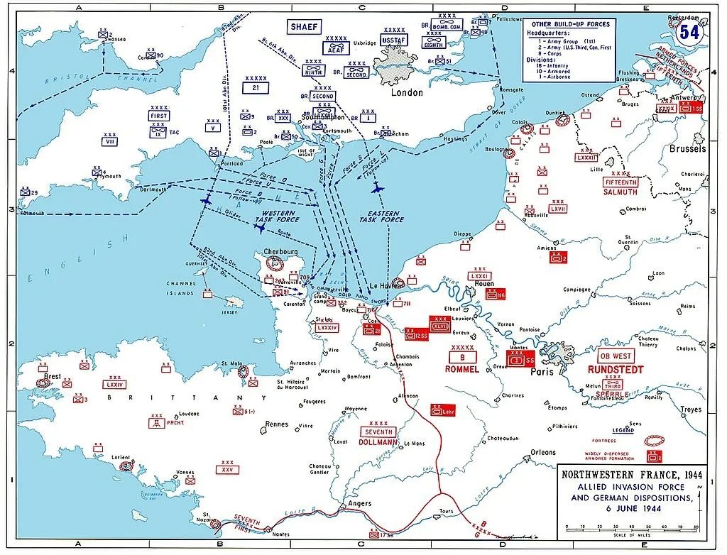 Zavezniški načrt izkrcanja.