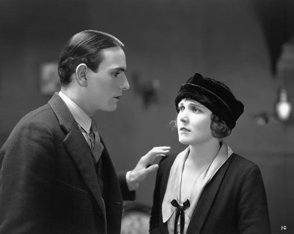 black and white film scene