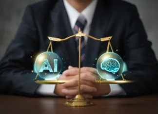 Bo robot res kandidiral za župana? AI ethics and legal concepts artificial intelligence law and online technology of legal regulations Controlling artificial intelligence technology is a high risk.