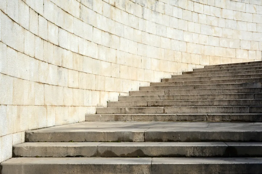 stone stairs, medieval, architecture