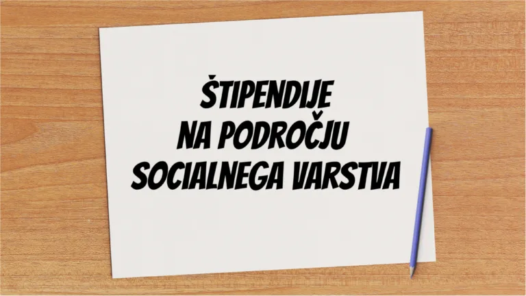 Štipendije za socialno varstvo v novem študijskem letu