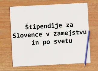 Do 247 € na mesec – Štipendije za Slovence v zamejstvu in po svetu za leto 2024/2025 Štipendije za Slovence v zamejstvu in po svetu