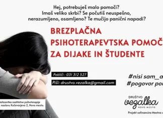 Brezplačna psihoterapevtska pomoč za dijake in študente