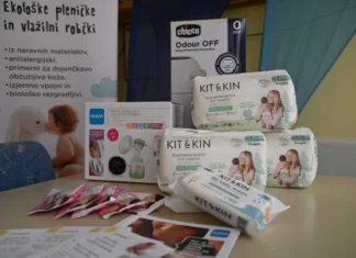 Mariborski porodnišnici podarili več kot 13.000 antialergijskih ekoloških pleničk donacija