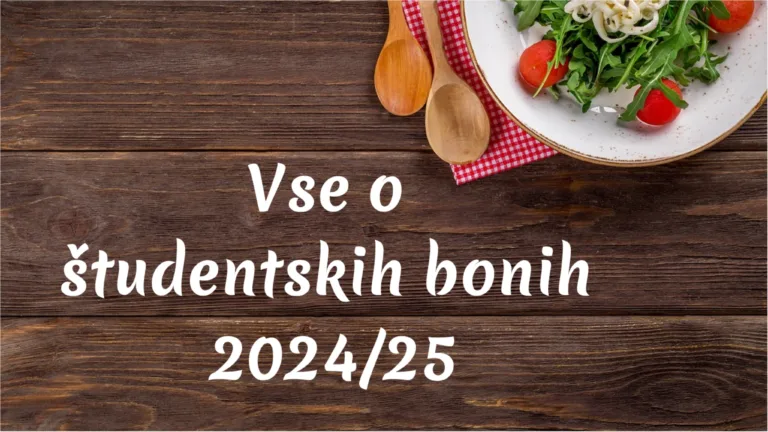 Študentski boni 2024/2025: Vse informacije in roki