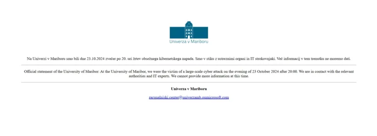 Kibernetski napad na mariborsko univerzo resnejši, kot smo mislili?