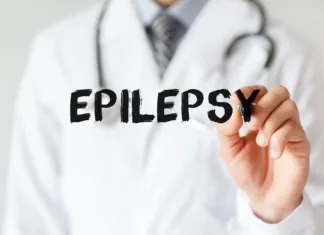 Nov način zdravljenja epilepsije Doctor writing word Epilepsy with marker, Medical concept