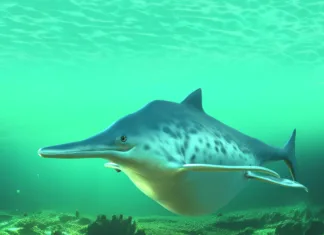 Na drugem koncu sveta odkrili 100 milijonov let staro morsko pošast 3d illustration of a shonisaurus (late Triassic)