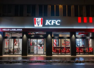 Tako je videti nov KFC v Ljubljani: Glavna tematika so filmi