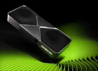 Nova generacija grafičnih pošasti: Nvidia RTX 5090 in RTX 5080 Nvidia RTX 5090 promo foto.