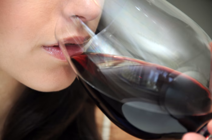 Wine testing.