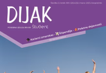 Dijak marec 2025 Naslovnica revije Dijak, marec 2025
