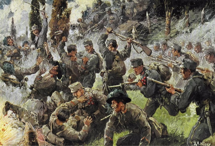 Kämpfe_auf_dem_Doberdo Rudolf Alfred Höger, Bitka za Doberdob