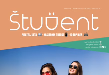 Pisatelj leta, naslednik TikToka, top 10 iger leta 2025 Naslovnica revije Študent, maj 2025