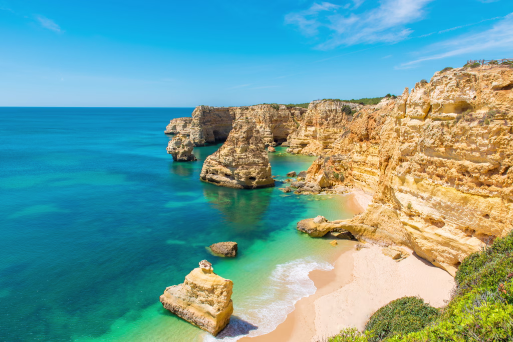 Praia da Marinha - Beautiful coast of Portugal, in the south where is the Algarve