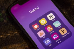 Redmond, WA, USA - Jan 13, 2024: Assorted dating apps, including Tinder, Bumble, Hinge, HUD, Hickey, Wink, Coffee Meets Bagel (CMB), OkCupid, and Plenty of Fish (POF), are seen on an iPhone.