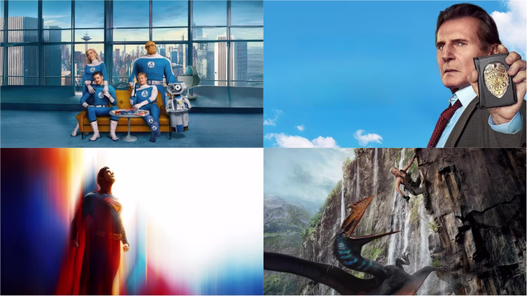 V kinu julija: Superman, Jurski svet, Fantastični štirje, Gola pištola …