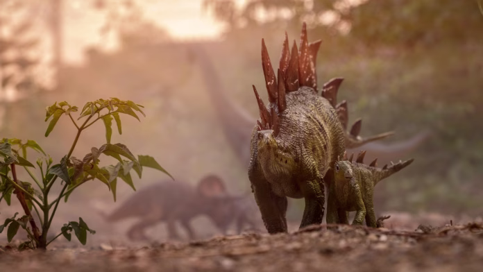 stegosaurus-walking-with-its-child-stockpack-istock Stegosaurus walking with its child