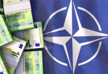 Trump o državah, ki ne prispevajo dovolj k obrambi Nata: »Morda bi jih morali vreči iz Nata« Symbolic image: NATO and money (Euro notes)