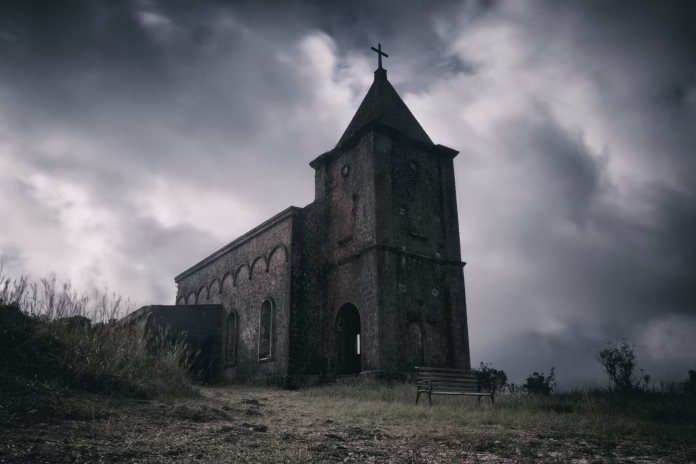 the-scary-old-catholic-church-in-the-bokor-hill-station-stockpack-istock The scary old catholic church in the bokor hill station