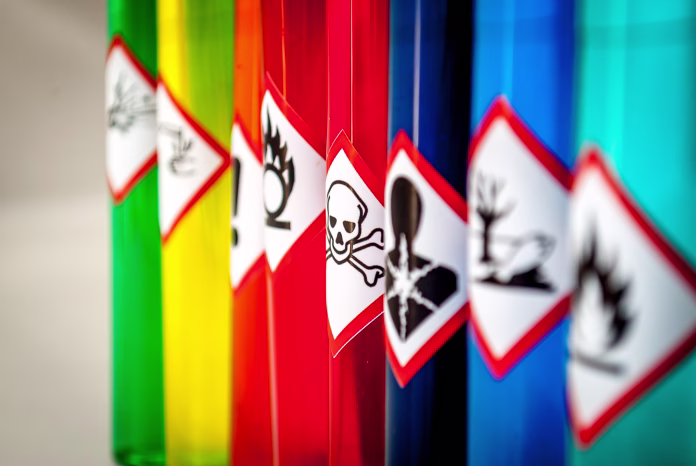Chemical hazard pictograms Toxic focus