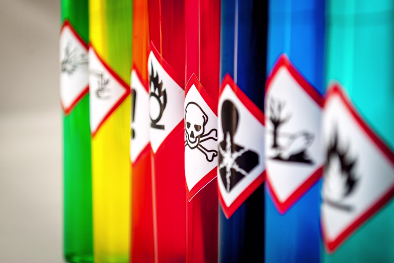 Chemical hazard pictograms Toxic focus