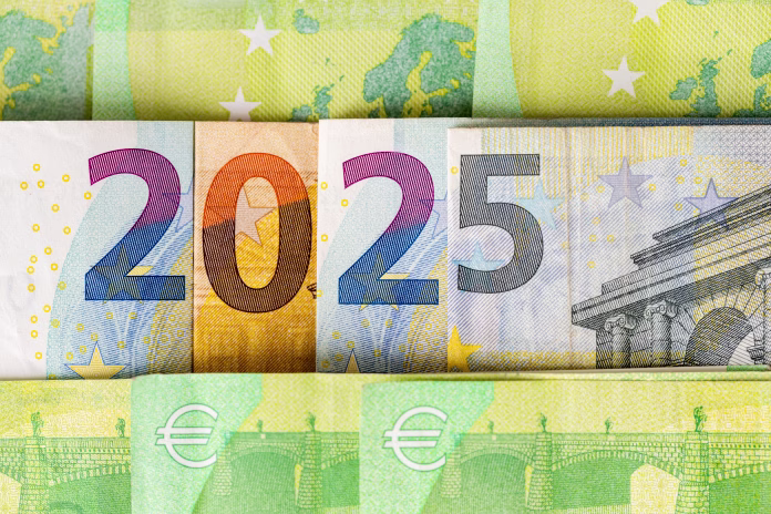 2025-in-the-eurozone-euro-banknotes-arranged-in-2025-concept-financial-and-economic-analysis-of-the-european-union-stockpack-istock 2025 in the eurozone. Euro banknotes arranged in 2025, Concept, financial and economic analysis of the European Union