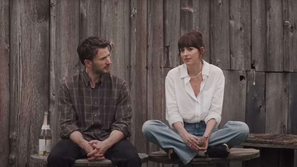 Chris Evans in Dakota Johnson