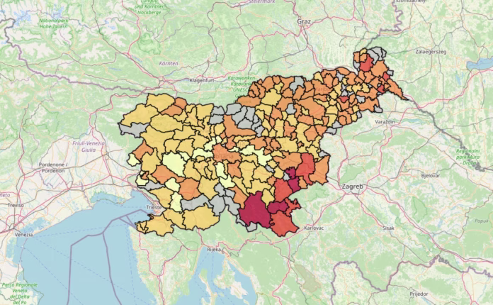 Občine z največ kriminalitete