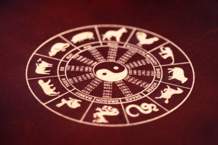 chinese-lunar-zodiac-happy-chinese-new-year-gold-chinese-lunar-symbols-on-wooden-background-stockpack-istock Chinese lunar zodiac, happy chinese new year, gold chinese lunar symbols on wooden background
