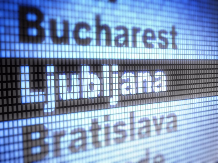 "Ljubljana" on a screen.