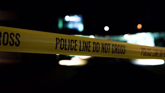 police-line-do-not-cross-tape-warning-tape-in-crime-area-at-night-time-and-bokeh-background-entry-is-forbidden-3d-rendering-stockpack-istock Police Line Do Not Cross Tape, Warning Tape In Crime Area At Night Time And Bokeh Background, Entry Is Forbidden, 3d Rendering