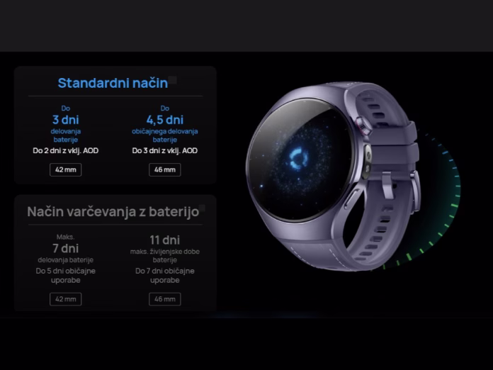 življenjska doba baterije pametne ure Huawei watch 5
