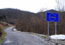 Slovenija bo spremenila vstop in izstop na meji, prvič že čez manj kot mesec dni Trees damaged following recent heavy rime near the border of north east Italy (Friuli) and Slovenia on 18th February 2014. The area suffered massive tree damage over several days due to the rime