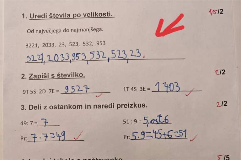Pol točke manj zaradi manjkajoče pike: Jelinčič kritizira učiteljsko pedantnost pri matematiki