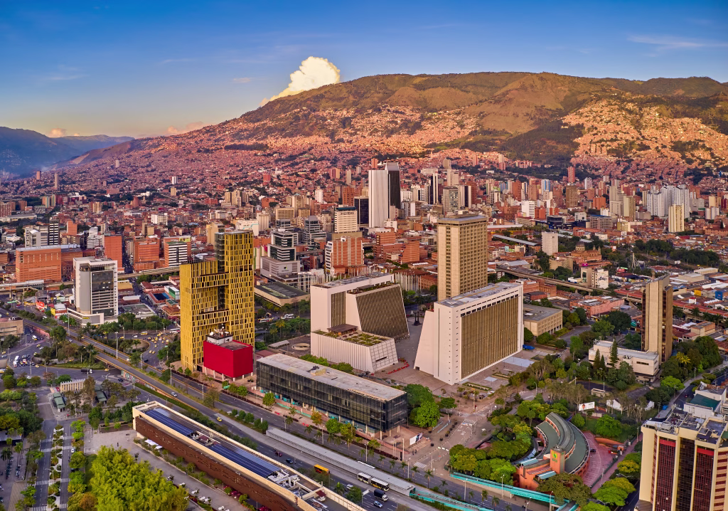 Aerial Photo of Medelliń Colombia