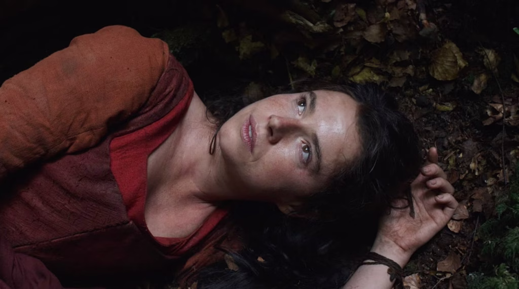 Jessie Buckley v filmu Hamnet