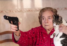 Samo še do 31. januarja boste imeli čas, da državi brez kazni predložite … Angry senior woman protecting her cat with a gun.