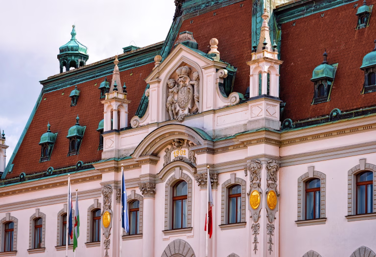 University of Ljubljana in the historical center of Ljubljana, Slovenia.