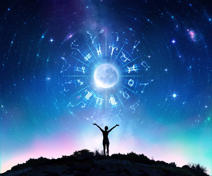 woman-consulting-the-stars-zodiac-signs-in-the-sky-contain-illustration-and-elements-furnished-by-nasa-stockpack-istock Woman Consulting The Stars - Zodiac Signs In The Sky - Contain Illustration And elements furnished by NASA