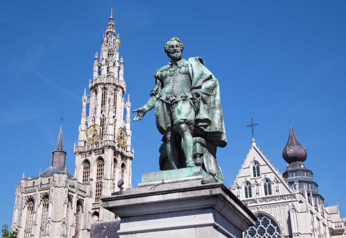 antwerp-statue-of-painter-p-p-rubens-and-tower-of-cathedral-by-willem-geefs-1805-1883-stockpack-istock Antwerp - Statue of painter P. P. Rubens and tower of cathedral by Willem Geefs (1805-1883)
