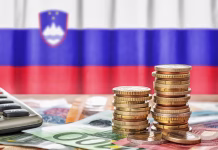 Vrtci, ki so prejeli največ milijonov za investicije – eden več kot 4 milijone Euro banknotes and coins in front of the national flag of Slovenia