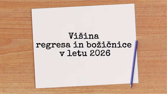 Višina regresa in božičnice 2026