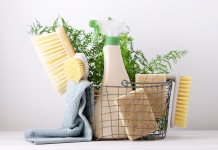 Gobice za pomivanje posode: TE naravne alternative so boljše za vaše zdravje in planet Cleaner concept on white background